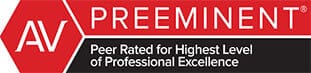 Logo for AV Preeminent-Peer Rated for Highest Level of Professional Excellence